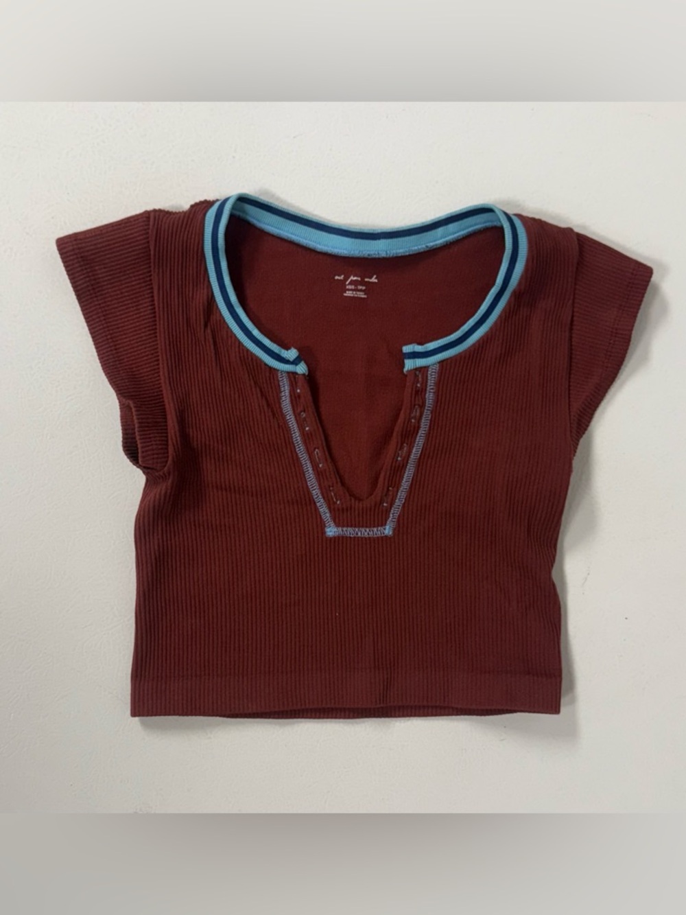 Out From Under Urban Outfitters Go For Gold Seamless Stretch Red Crop Top XS/S